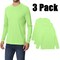 Zfeel Men's Performance Dry Fit T-Shirt 3-Pack long sleeve - Sublimation Ready